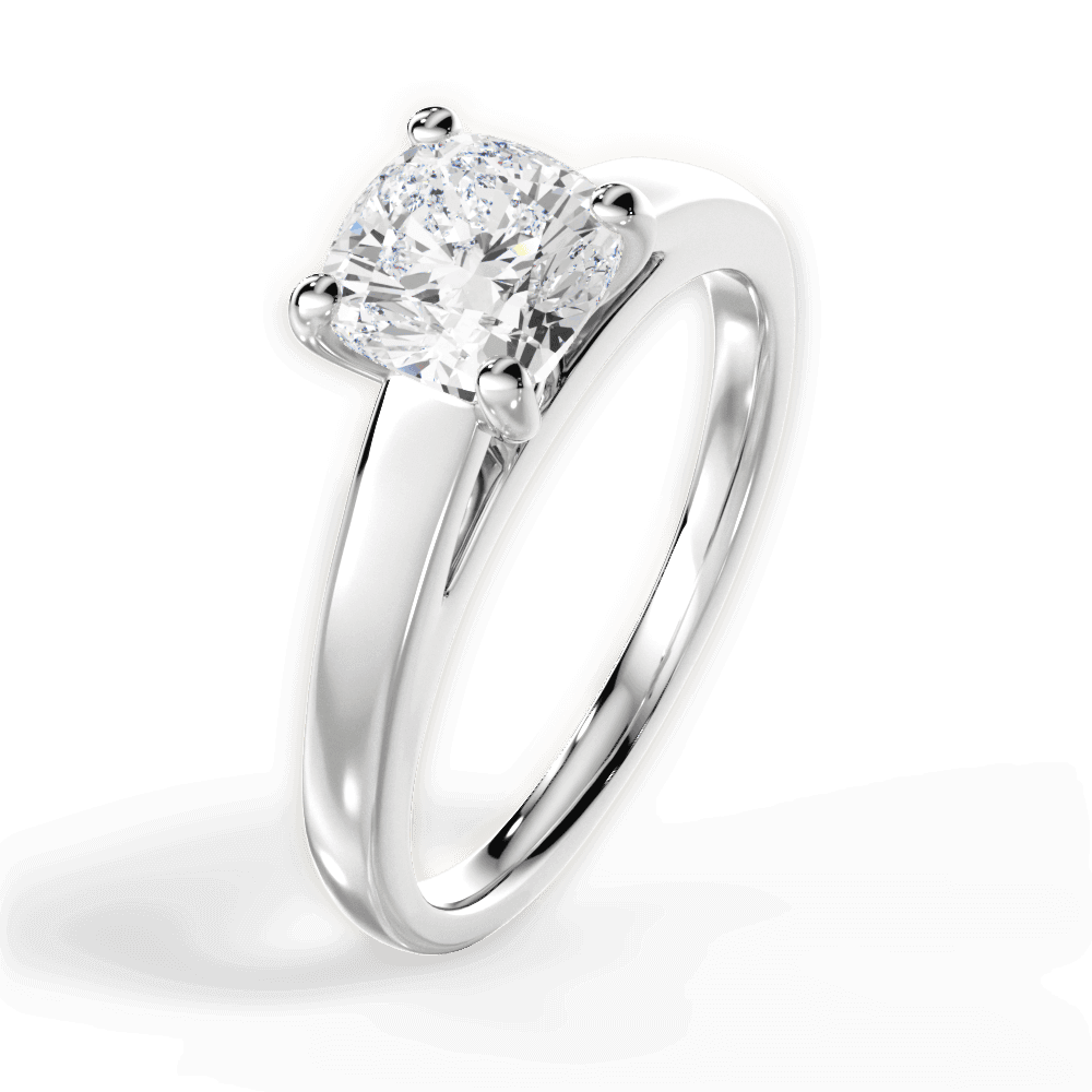 1.60 Ct D Renk VS1 Berraklık Cushion Pırlanta Yüzük