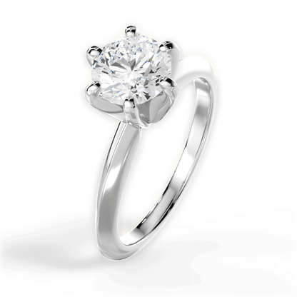 3.02 Ct E Renk 3Ex (Kesim, Simetri, Cila Mükemmel) Sertifikalı Pırlanta Yüzük