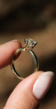 2.19 Ct D Renk Tiffany Model Sertifikalı Pırlanta Yüzük media 1
