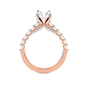 Rose-Gold Katedral Pırlanta Tektaş Yüzük media 2