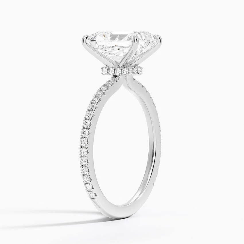 Radiant Cut 1.51 Ct D Color VS1 Clarity Diamond Ring