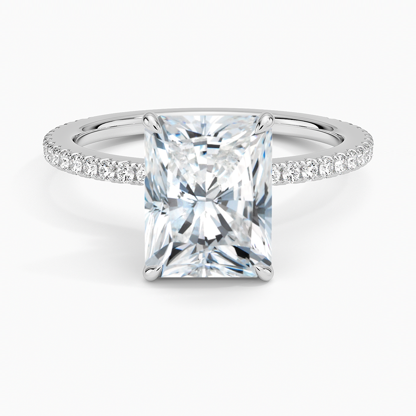 Radiant Cut 1.51 Ct D Color VS1 Clarity Diamond Ring