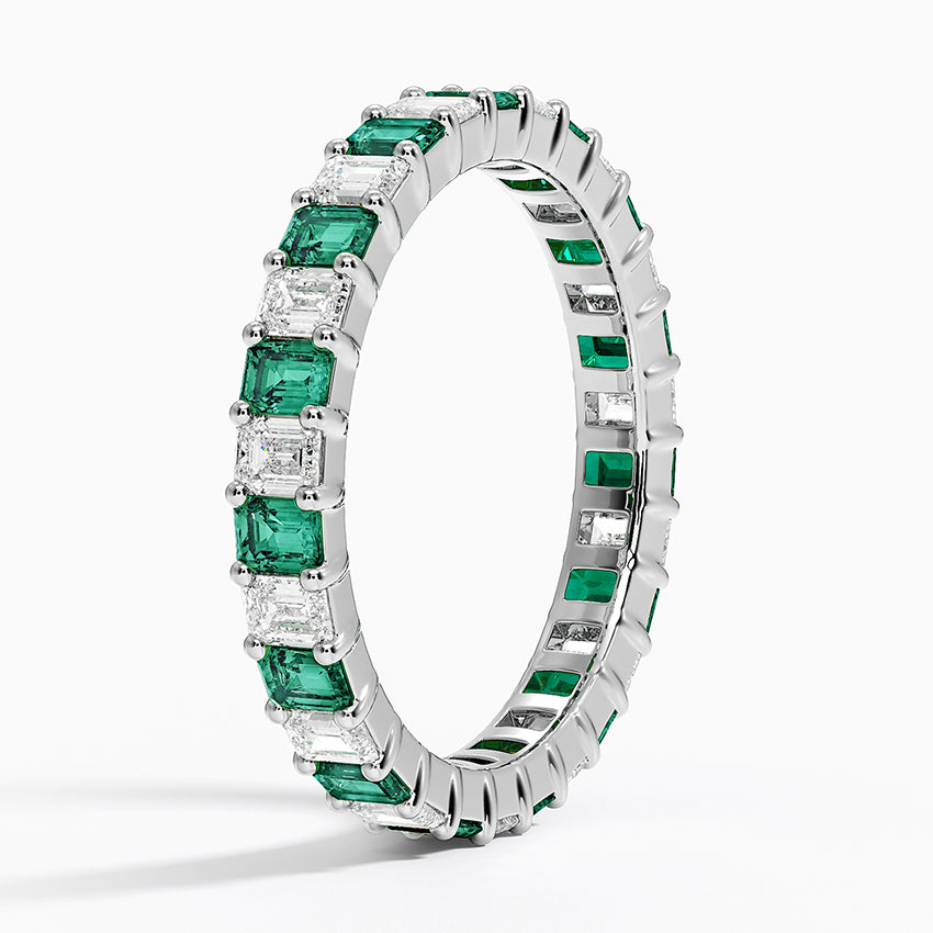 Emerald Kesim Zümrüt ve Pırlantalı Tamtur Yüzük