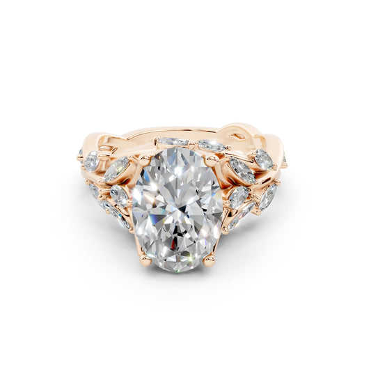 AF532 Oval Floral