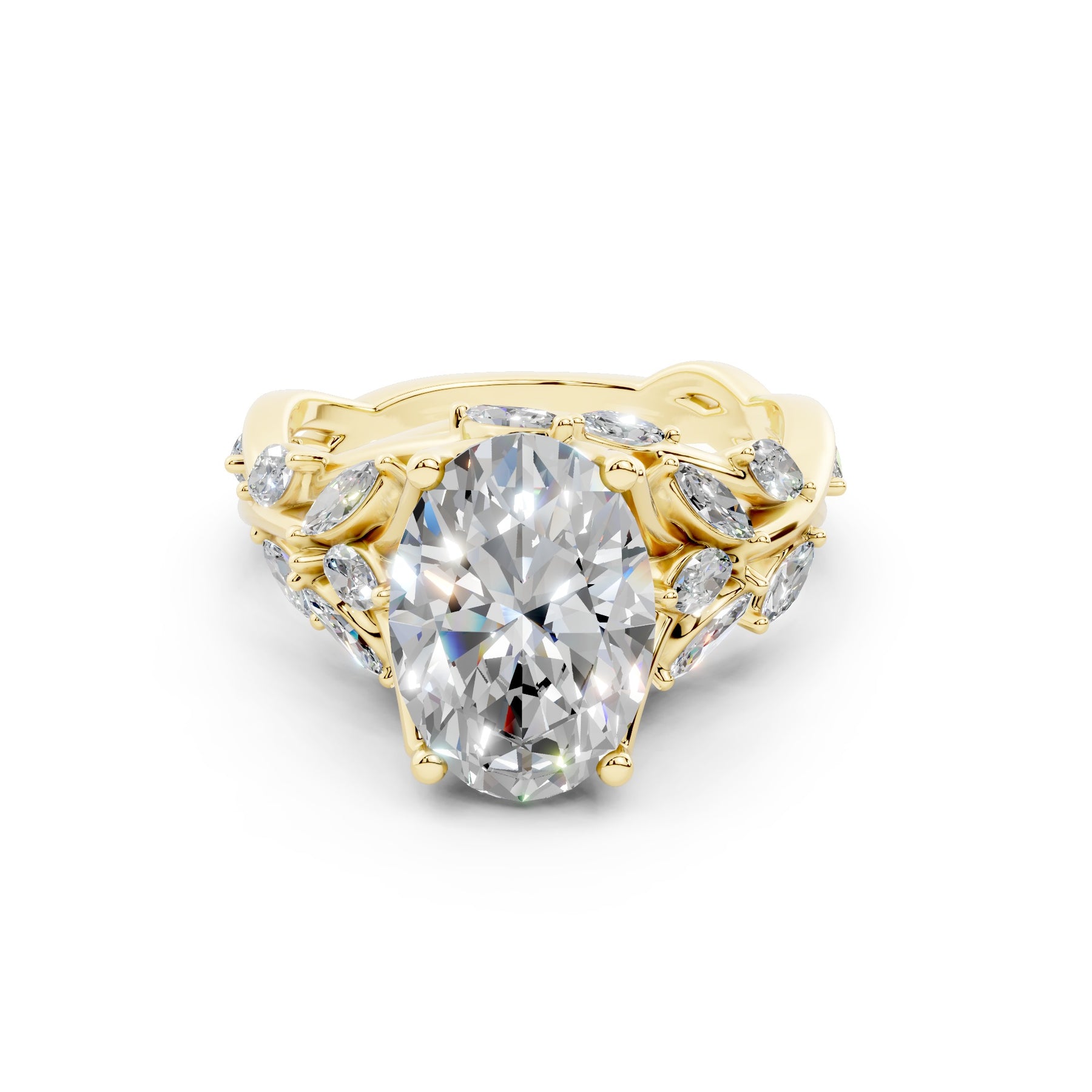 AF532 Oval Floral