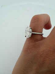 Clemence Oval 2.0 ct Süslü media 8