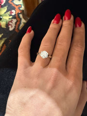 1.70 Ct D Renk VS2 Berraklık İtalyan Kol Tektaş Pırlanta Yüzük - 6 Tırnaklı media 5