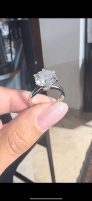 2.00 Ct E Renk SI1 Berraklık Ex Kesim Pırlanta Tiffany Model Yüzük media 3