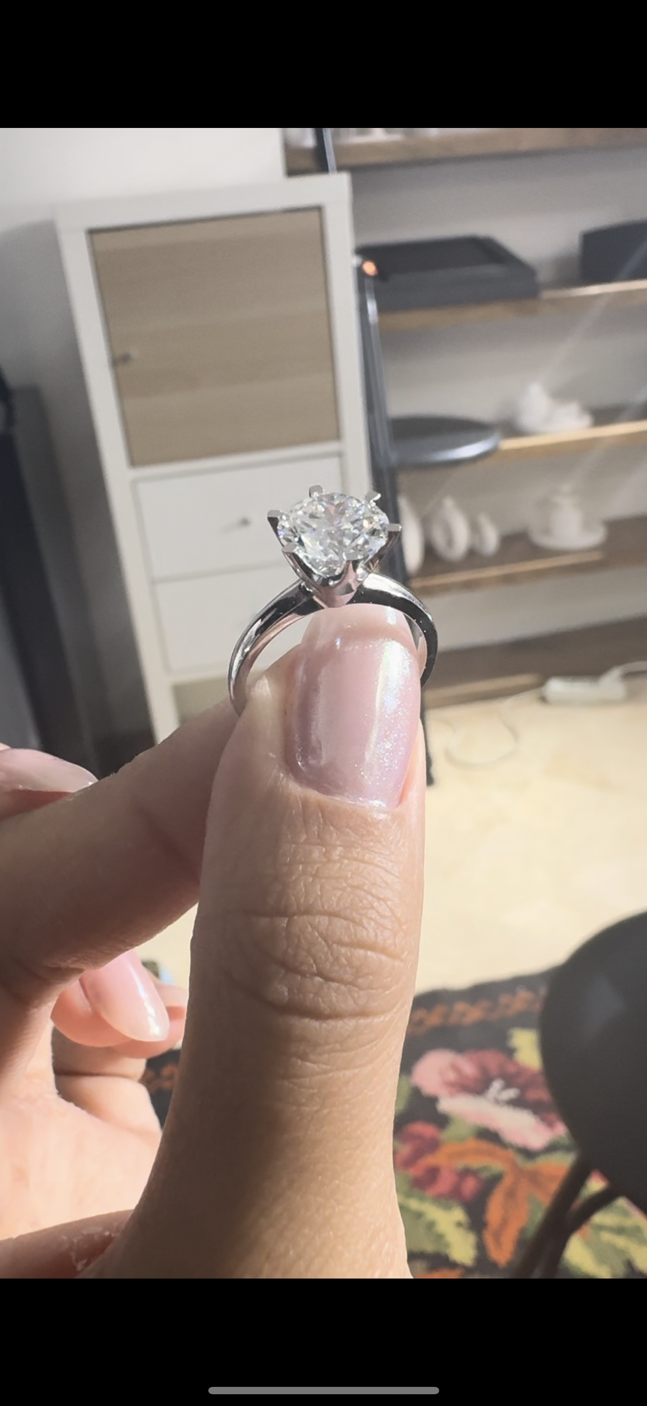 2.00 Ct E Renk SI1 Berraklık Ex Kesim Pırlanta Tiffany Model Yüzük