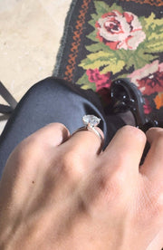 2.00 Ct E Renk SI1 Berraklık Ex Kesim Pırlanta Tiffany Model Yüzük media 1