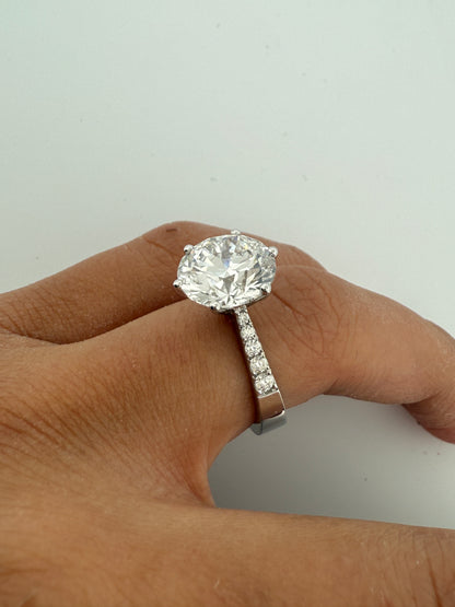 5.00 Ct F Renk VS2 Berraklık Süzme Taşlı İtalyan Kol Pırlanta Yüzük