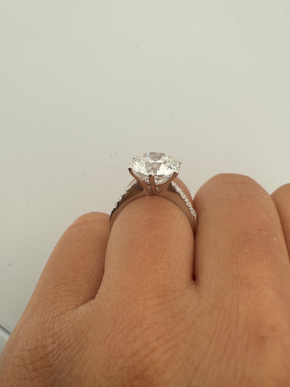 5.00 Ct F Renk VS2 Berraklık Süzme Taşlı İtalyan Kol Pırlanta Yüzük