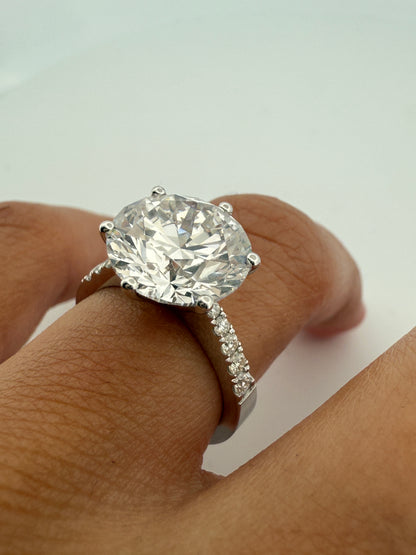 5.00 Ct F Renk VS2 Berraklık Süzme Taşlı İtalyan Kol Pırlanta Yüzük