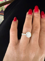3.10 Ct E Renk VS1 Berraklık Süzme Taşlı İtalyan Kol Pırlanta Yüzük media 7