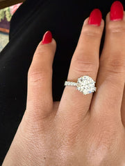 3.10 Ct E Renk VS1 Berraklık Süzme Taşlı İtalyan Kol Pırlanta Yüzük media 6