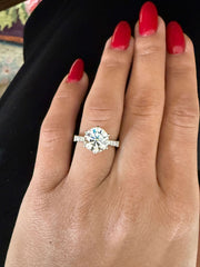 3.10 Ct E Renk VS1 Berraklık Süzme Taşlı İtalyan Kol Pırlanta Yüzük media 1