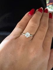 GIA Sertifikalı 1.00 Ct E Renk VS1 Berraklık Pırlanta Yüzük media 1