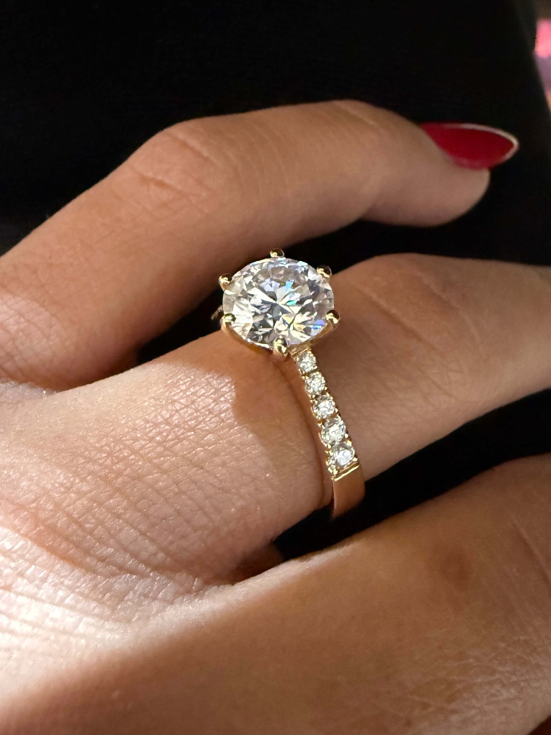 5.00 Ct F Renk VS2 Berraklık Süzme Taşlı İtalyan Kol Pırlanta Yüzük
