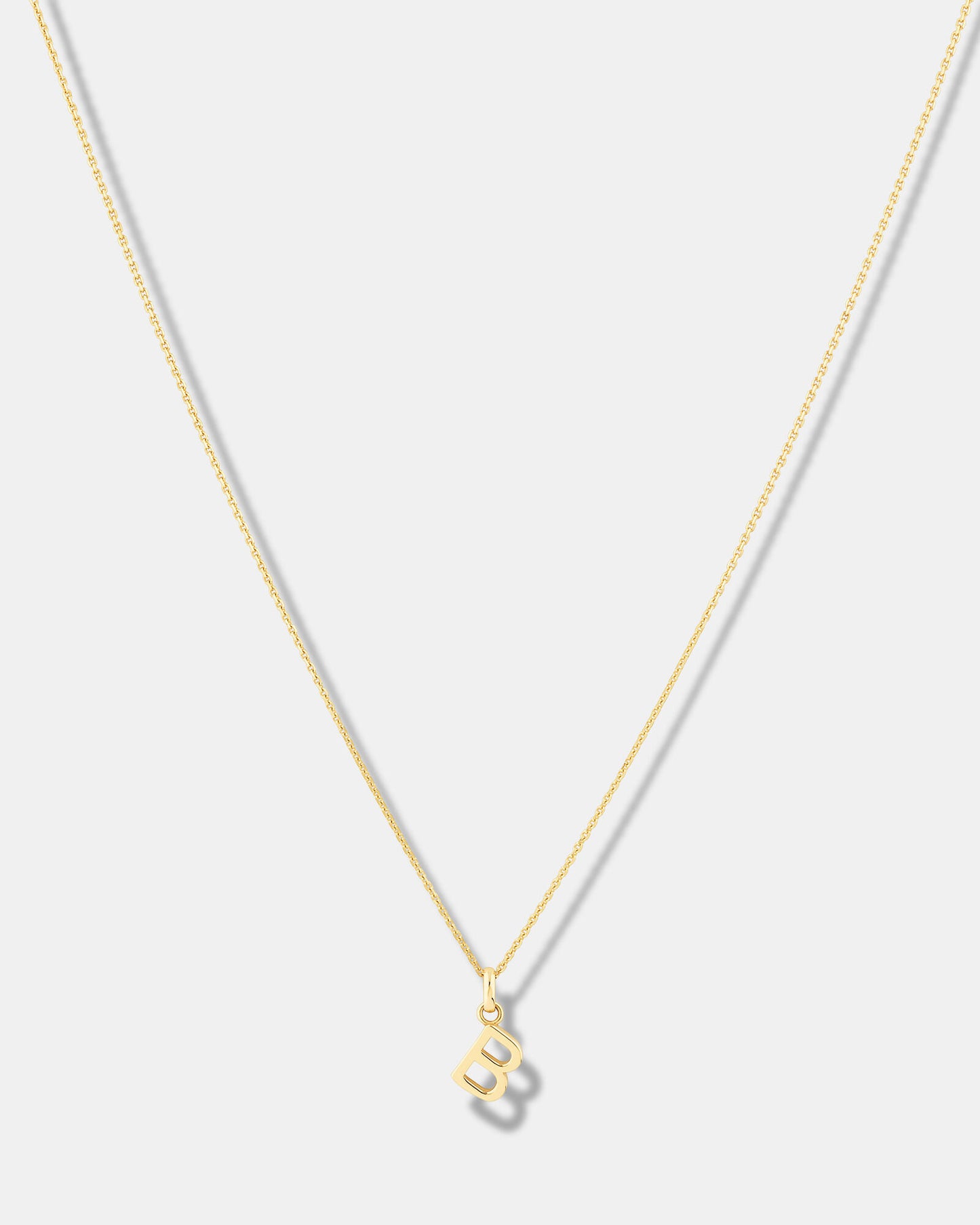 Diamond Stone B Letter Necklace