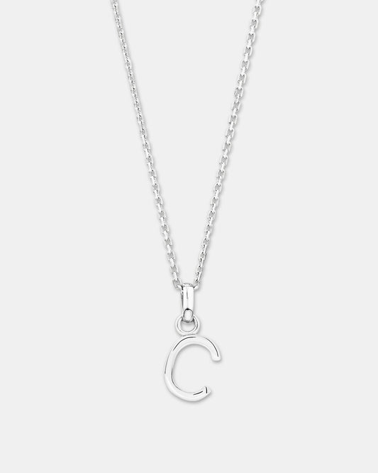 Diamond Stone C Letter Necklace