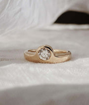 0.50 ct Pırlanta Taşlı Unisex Signet Yüzük media 1