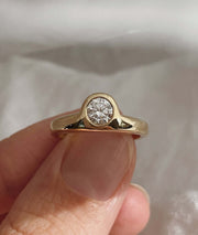 0.50 ct Pırlanta Taşlı Unisex Signet Yüzük media 2