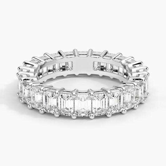 Total 4.00 ctw. Emerald Cut Diamond Eternity Ring