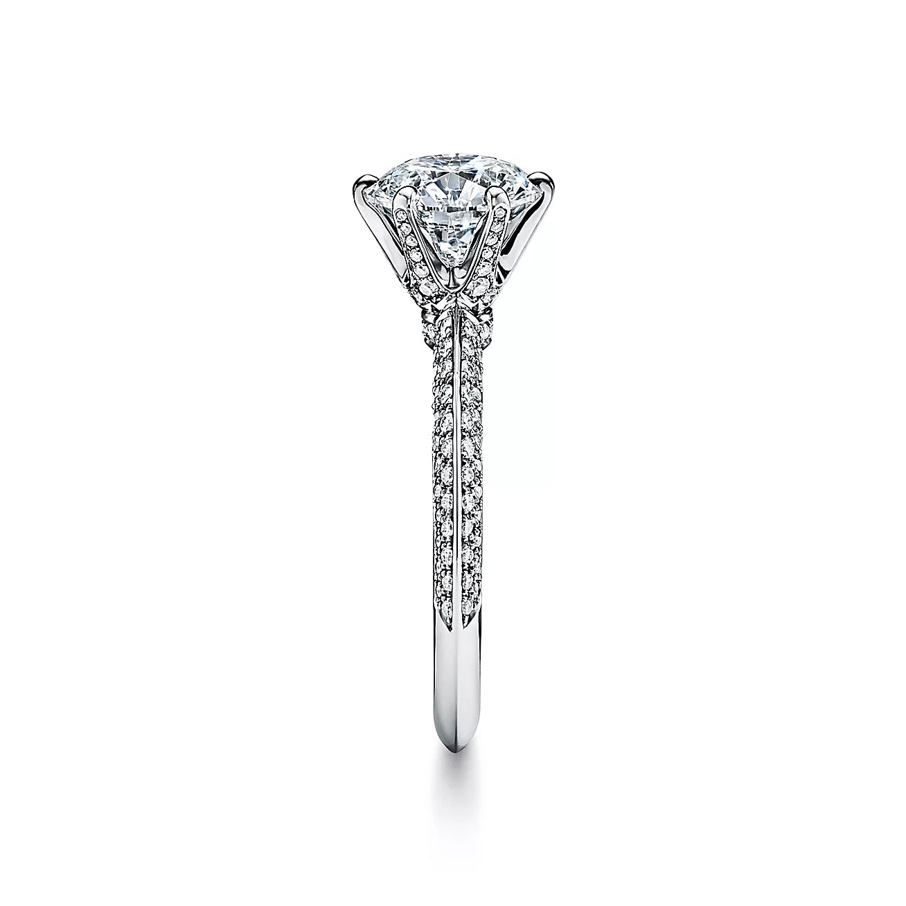 1.21 Ct E Renk Mükemmel Kesim Tiffany Model Sertifikalı Pırlanta Yüzük