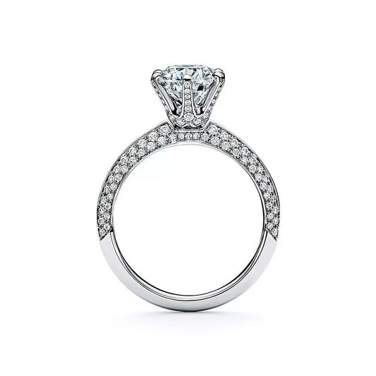 1.50 Ct D Renk 3Ex (Kesim, Simetri, Cila) Tiffany Model Sertifikalı Pırlanta Yüzük