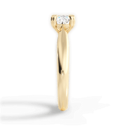 1.40 Ct E Renk VS1 Berraklık Çift Tırnak Sarı Altın Cushion Pırlanta Yüzük media 4