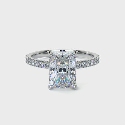 Radiant Kesim 2.51 Ct E Renk VS1 Berraklık Pırlanta Yüzük