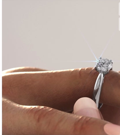 1.35 Ct D Renk VG Kesim Sertifikalı Pırlanta Yüzük