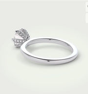1.10 Ct E Renk 3Ex (Kesim, Simetri, Cila Mükemmel) Sertifikalı Pırlanta Yüzük media 4