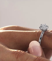 1.10 Ct E Renk 3Ex (Kesim, Simetri, Cila Mükemmel) Sertifikalı Pırlanta Yüzük media 3