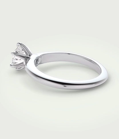 1.07 Ct E Renk 3Ex (Kesim, Simetri, Cila Mükemmel) Sertifikalı Pırlanta Yüzük