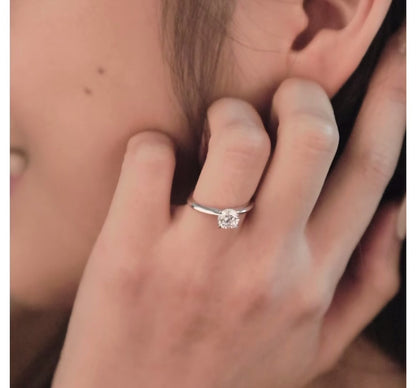1.05 Ct E Renk Ideal Kesim Sertifikalı Pırlanta Yüzük