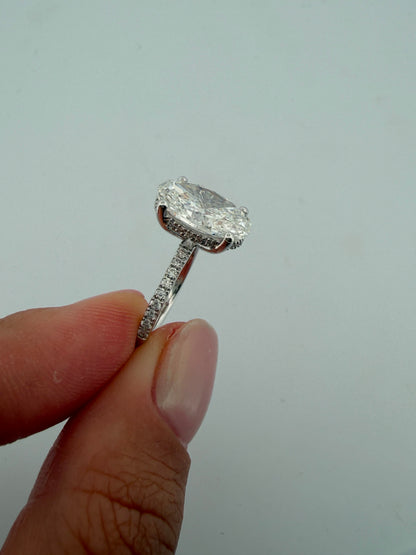 276 Süslü Hidden Halo Oval
