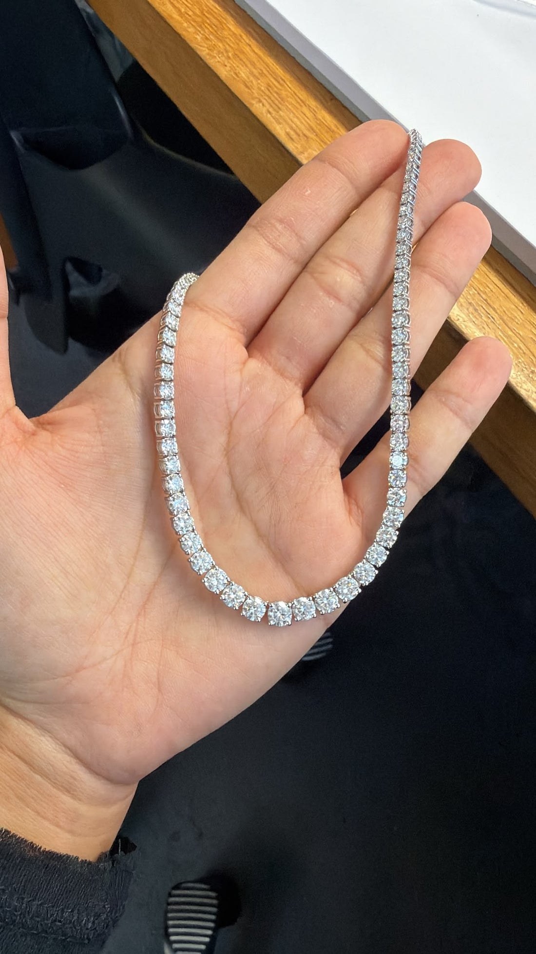 14.82 ct süzme su yolu gerdanlık
