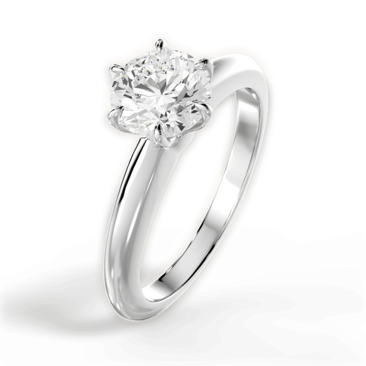 1.07 Ct E Color 3Ex (Cut, Symmetry, Polish Excellent) Certified Diamond Ring