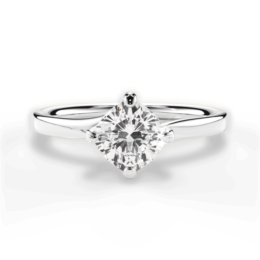 2.00 Ct D Renk VS1 Berraklık Cushion Pırlanta Yüzük